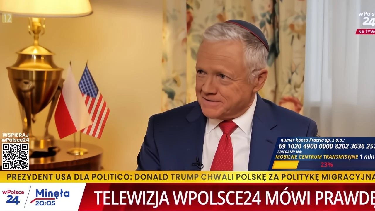 To był najważniejszy moment rozmowy z Tomem Rosem? Ambasada USA komentuje wywiad dla telewizji wPolsce24