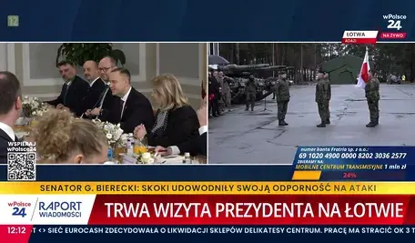 Karol Nawrocki z wizytą na Łotwie (fot. wPolsce24)