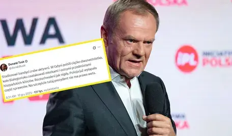 Tusk znowu zaczął dzień od ataku na prezydenta . Kolejne zdjęcie premiera, na którym widać jego wściekłość
