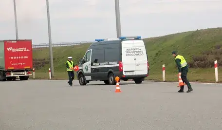 Inspekcja Transportu Drogowego przy pracy