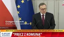 Senator Grzegorz Bierecki przemawia w Senacie i mówi o zbrodni na Wybrzeżu