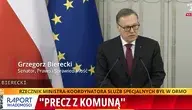 Senator Grzegorz Bierecki przemawia w Senacie i mówi o zbrodni na Wybrzeżu
