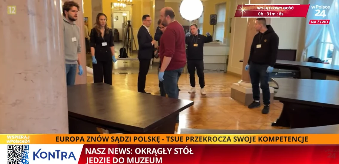 Okrągły Stół znika z Pałacu Prezydenckiego. Nawrocki: „Dziś skończył się w Polsce postkomunizm”