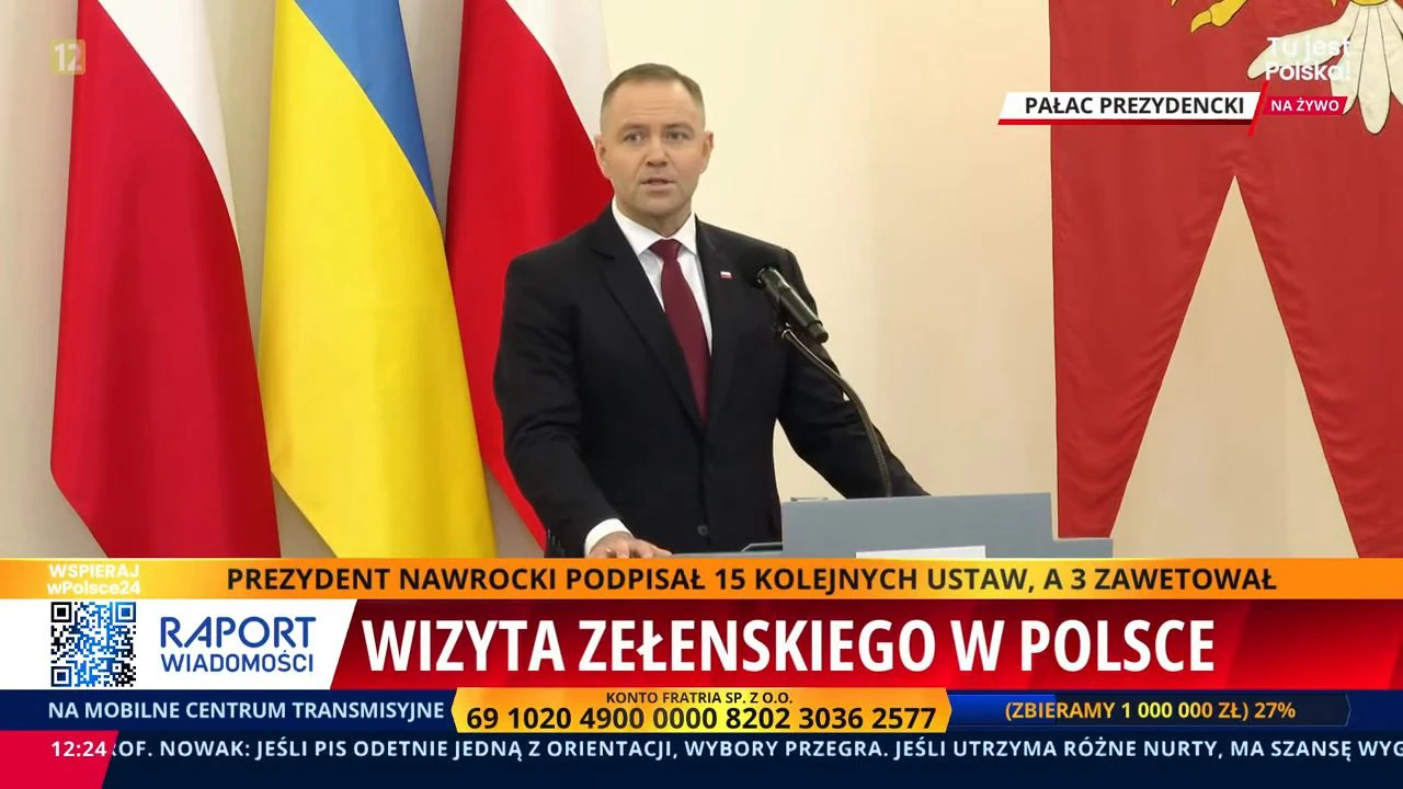 Prezydent Karol Nawrocki po spotkaniu z Wołodymyrem Zełeńskim: to była twarda, uczciwa, ale bardzo miła dżentelmeńska rozmowa