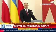 Prezydent Karol Nawrocki podczas spotkania z Wołodymyrem Zełeńskim