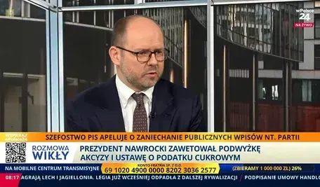 Marcin Przydacz na antenie telewizji wPolsce24