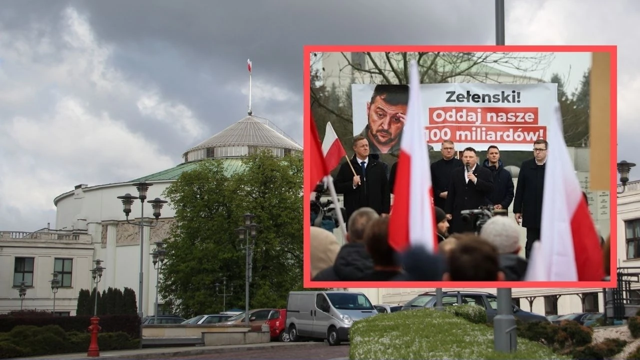 „Oddajcie nasze 100 miliardów”. Mentzen uderza w Zełenskiego