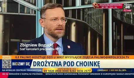 Szef Kancelarii Prezydenta Zbigniew Bogucki w rozmowie z Marcinem Wikłą