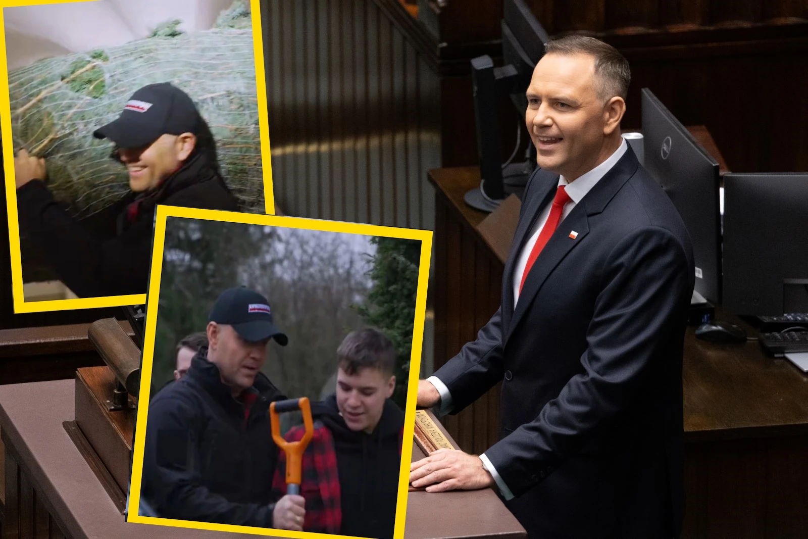 Wiemy, skąd prezydent wziął choinkę. Przedświąteczny film Karola Nawrockiego robi furorę w sieci