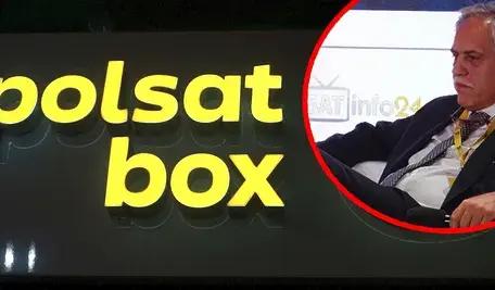 Zygmunt Solorz w prawym górnym rogu obok logotypu Polsat Box – symbol imperium miliardera po prawomocnym wyroku liechtensteińskiego sądu, który oddał kontrolę nad fundacjami dzieciom: Aleksandrze Żak, Tobiasowi Solorzowi i Piotrowi Żakowi