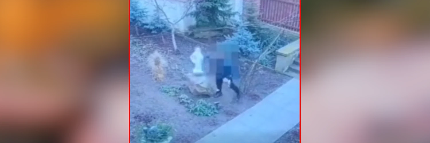 Pijak zniszczył figurę Matki Bożej, groził proboszczowi, iż go spali