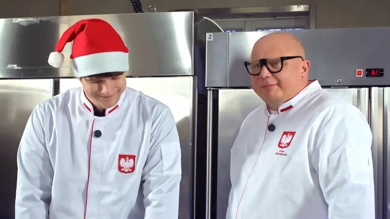 W kuchni Pałacu Prezydenckiego: Daniel Nawrocki i szef Łukasz Miecznikowski „Bigos”