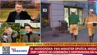 Jakub Wiech w studio telewizji wPolsce24 rozmawia z Mariolą Miodońską z kopalni 