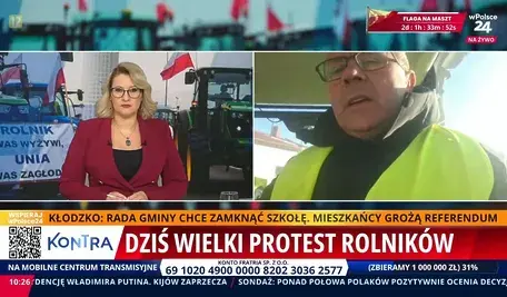 W całym kraju będą trwały protesty rolnicze. Na zdjęciu ich lider Janusz Terka 
