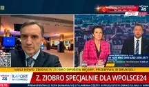Zbigniew Ziobro udzielił wywiadu telewizji wPolsce24 prostu z Brukseli