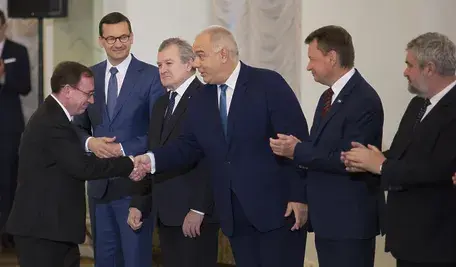 Mateusz Morawiecki, Mariusz Błaszczak i Krzysztof Ardanowski, Mariusz Kamiński, Jacek Sasin Piotr Glinski