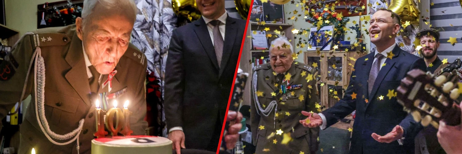 Te sceny wzruszyły wszystkich! Prezydent na urodzinach jednego z ostatnich żyjących bohaterów batalionu „Zośka”