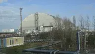 Nowa Bezpieczna Osłona elektrowni w Czarnobylu. Została uszkodzona w lutym przez rosyjskiego drona