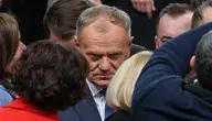 Premier Donald Tusk na Radzie Krajowej Koalicji Obywatelskiej w Warszawie. Znowu się sroży.