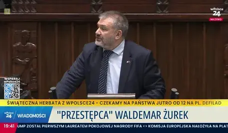 Minister Waldemar Żurek przemawia w Sejmie podczas gorącej debaty, która wywołała polityczne kontrowersje
