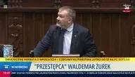 Minister Waldemar Żurek przemawia w Sejmie podczas gorącej debaty, która wywołała polityczne kontrowersje