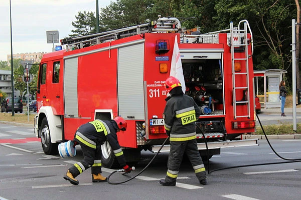 Spłonęła ciężarówka w gdyńskim porcie. W środku były zwłoki