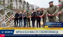 Cały komitet polityków KO podczas otwarcia mostu tymczasowego