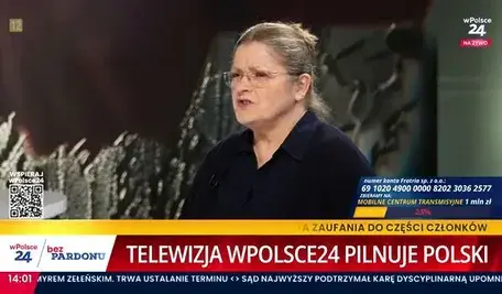 Sędzia Trybunału Konstytucyjnego prof. Krystyna Pawłowicz  na antenie telewizji wPolsce24