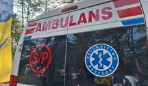 Dziewczynkę zabrał ambulans do szpitala w Białymstoku