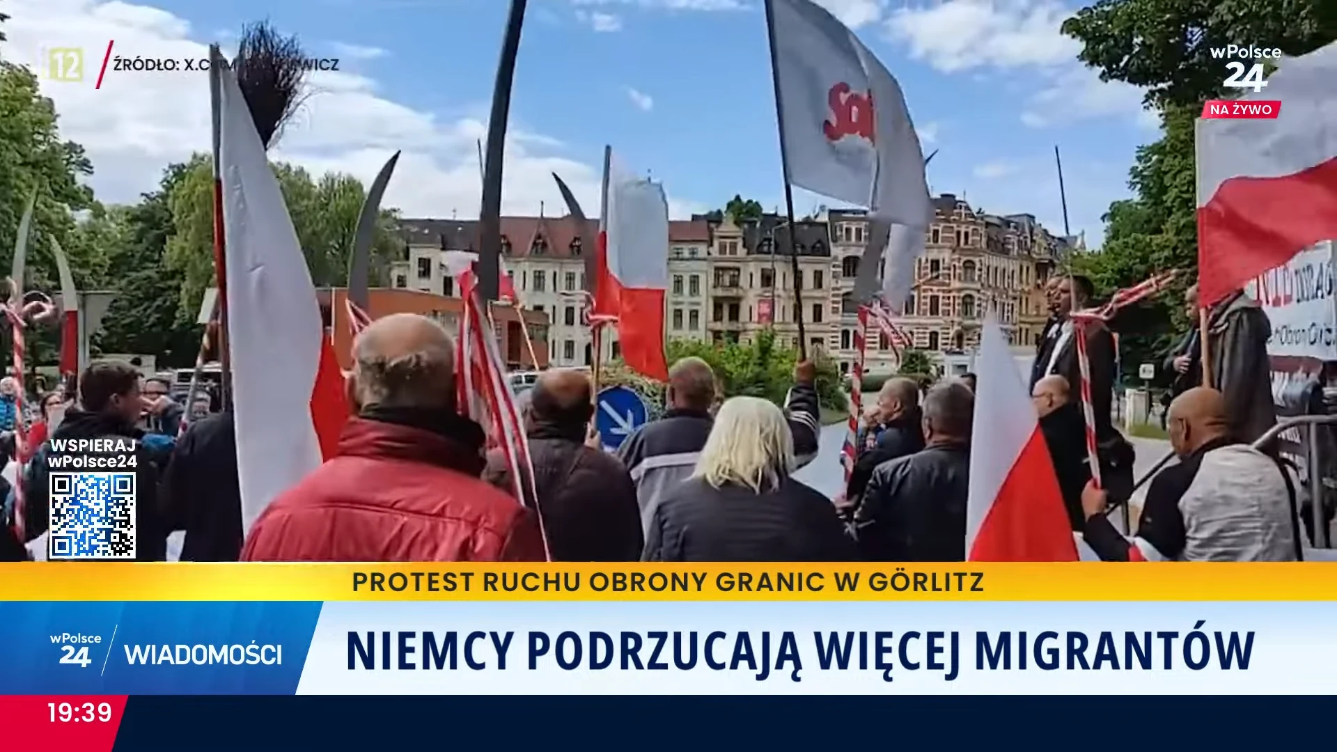 "Rota" wybrzmiała przed niemiecką żabolami na niemieckiej ziemi. Wiadomości wPolsce24