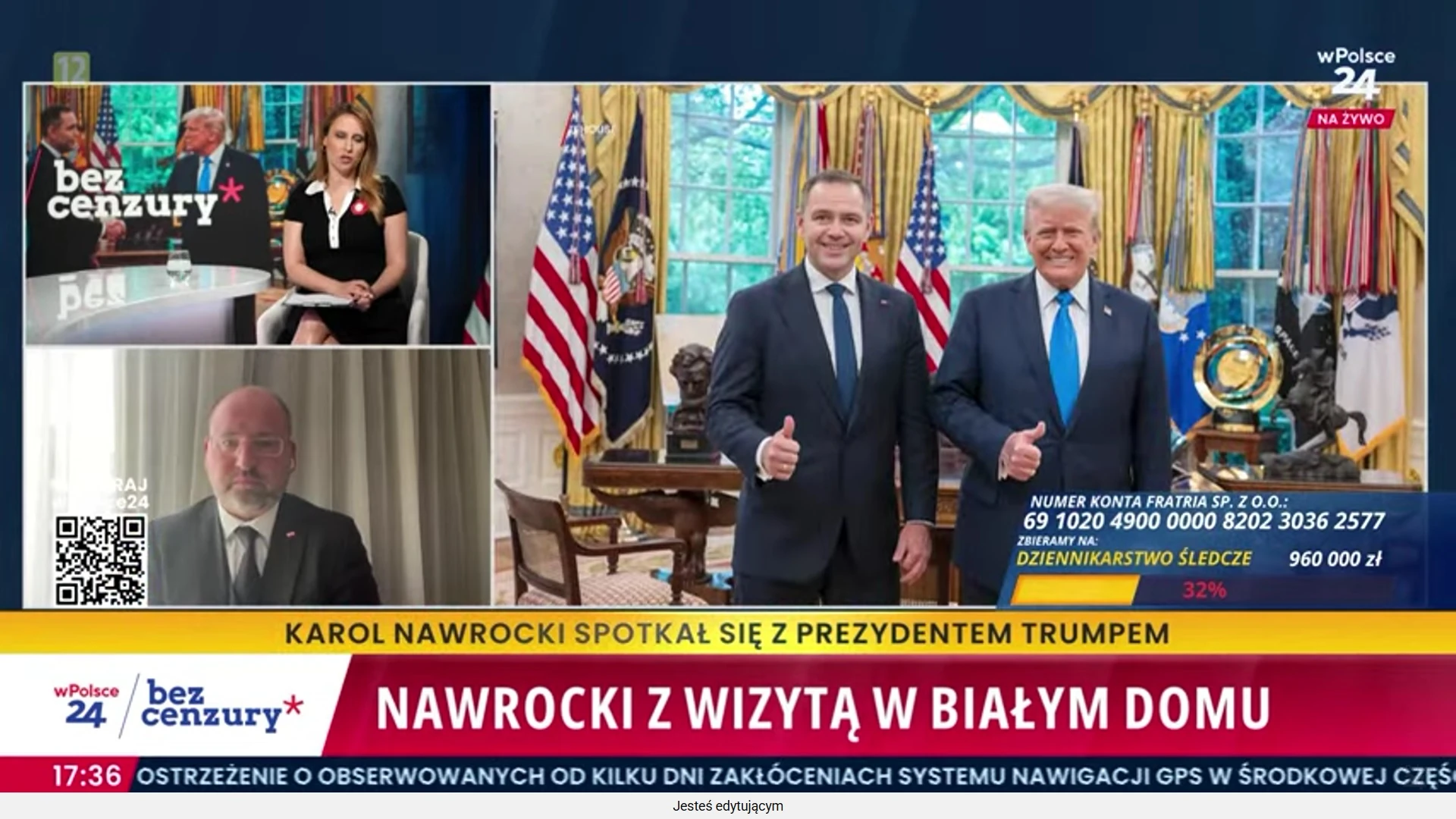Rząd Tuska ma najgorsze w historii stosunki z USA. Adam Bielan o szczegółach spotkania Karola Nawrockiego z Donaldem Trumpem