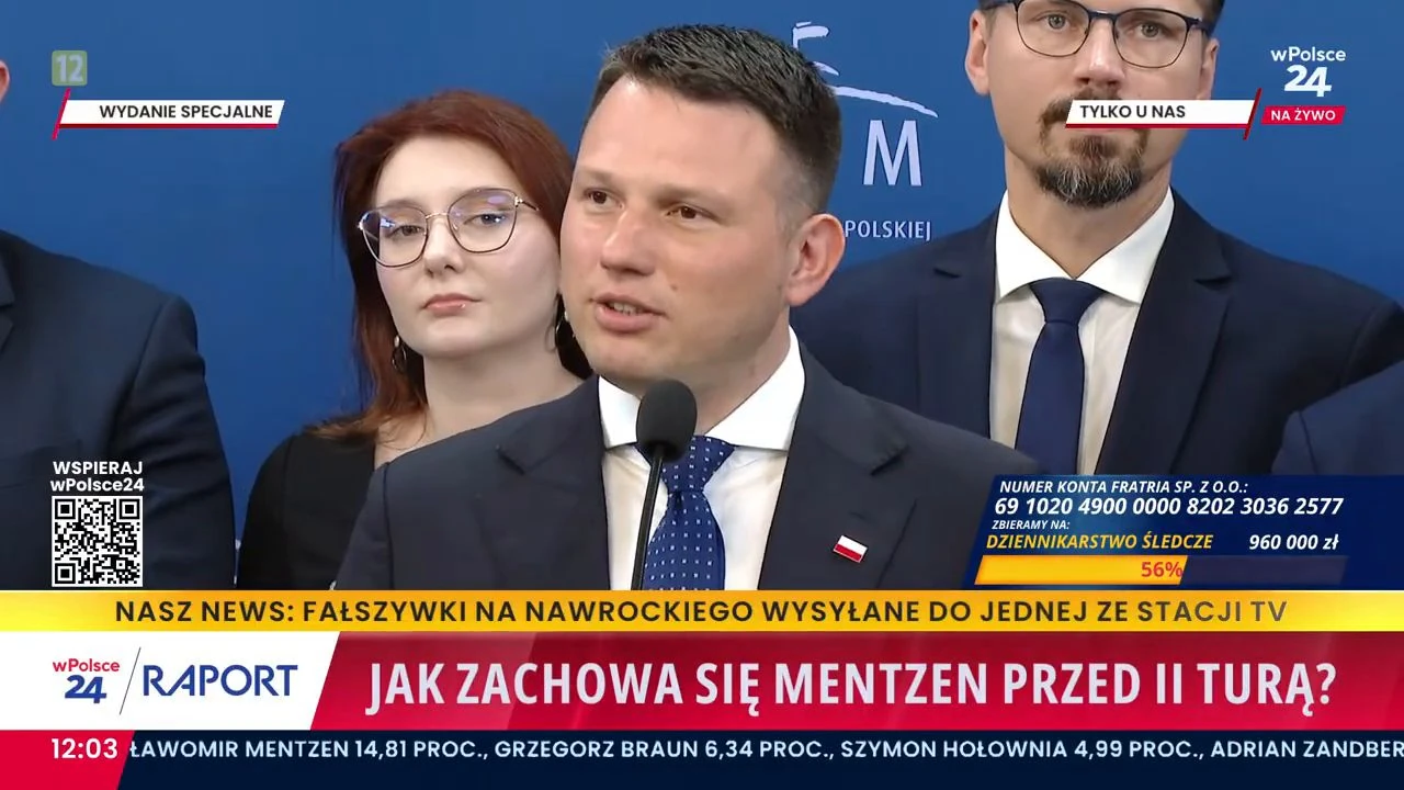 Sławomir Mentzen określił jasno swoje warunki. Nawrocki odpowiada, Trzaskowski kluczy