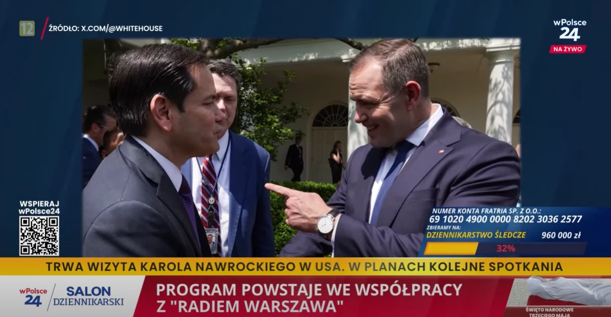 Salon Dziennikarski: Nawrocki faworytem Trumpa