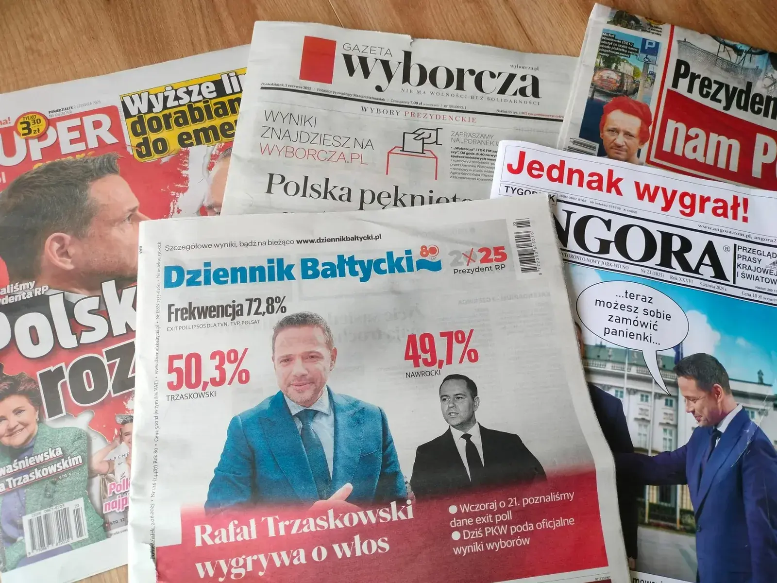 Ciężki poranek w wielu redakcjach. Tytuły gazet się rozjechały