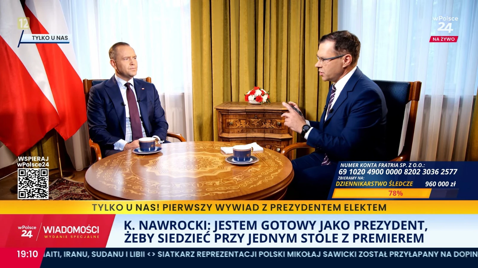 Karol Nawrocki w swoim pierwszym wywiadzie zapowiada ustawę o CPK. Ujawnia też, kto będzie jego rzecznikiem