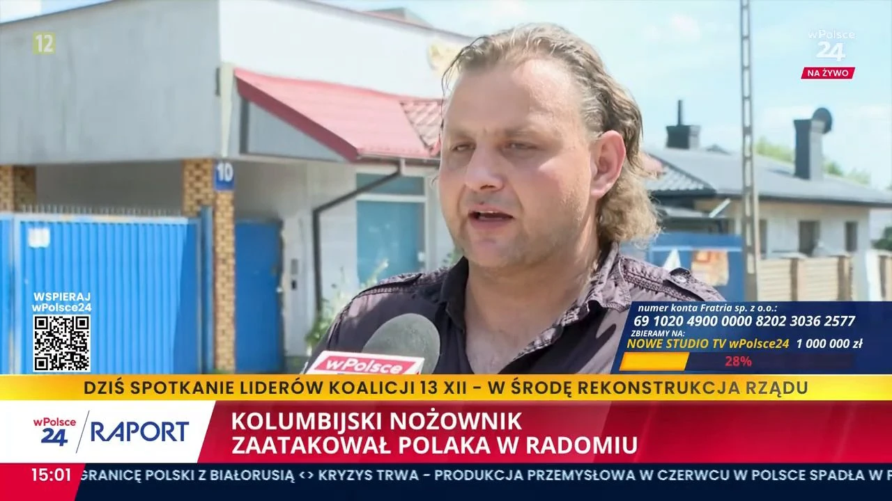 "Gdybym się nie uchylił, to dziś bym tu nie stał". Wstrząsająca relacja mężczyzny zaatakowanego przez migranta nożem