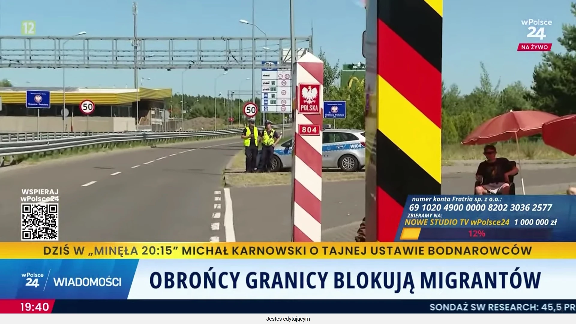 Obrońcy granicy blokują migrantów. Państwo abdykowało