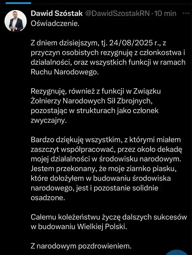 oswiadczenie