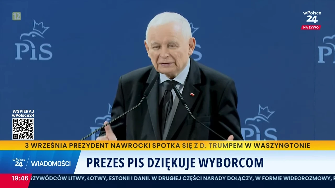 Jarosław Kaczyński jeździ po Polsce, dziękuje za głosy i tłumaczy co niszczy mózgi Tuska i jego akolitów