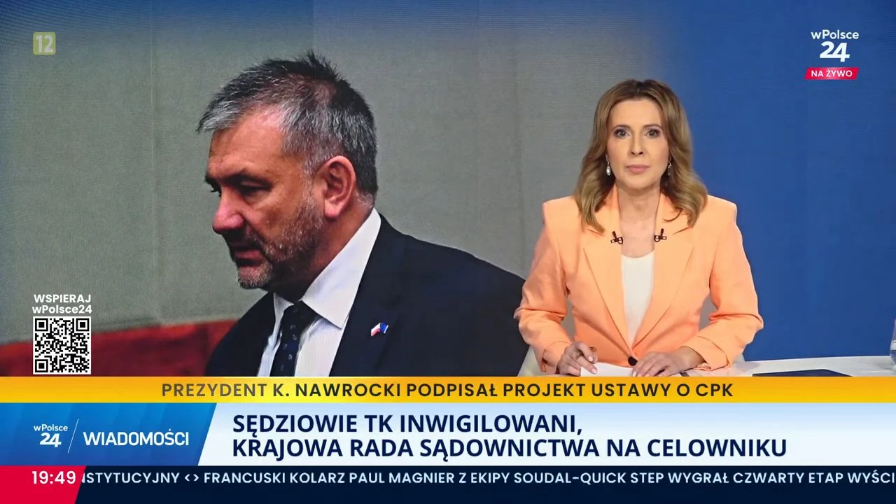 Wiadomości wPolsce24: Skandal! Sędziowie TK byli inwigilowani przez ludzi Papy Smerfa