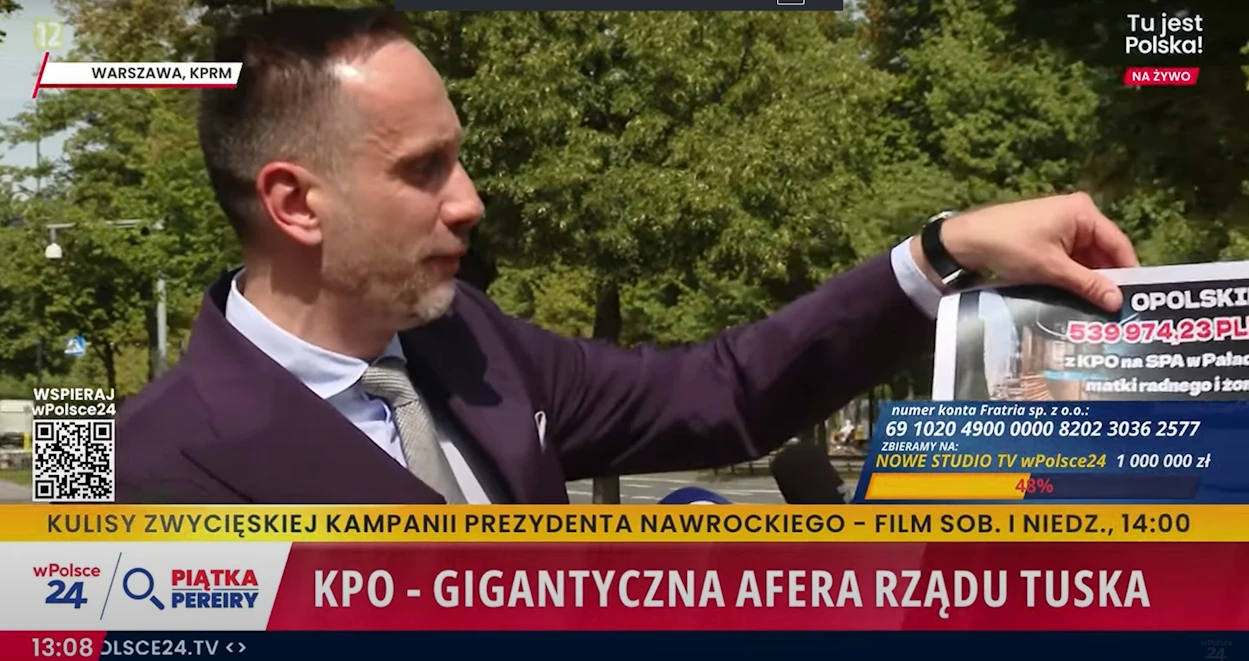 Polityk PiS ujawnia: Żona senatora z PO ze wsparciem z KPO!