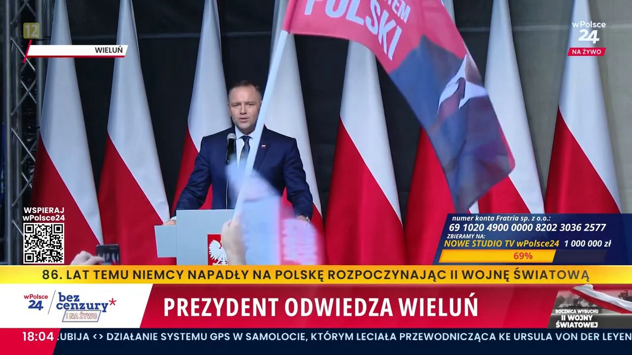 Mocne przemówienie prezydenta Nawrockiego w Wieluniu. Nie zostawił suchej nitki na Niemcach