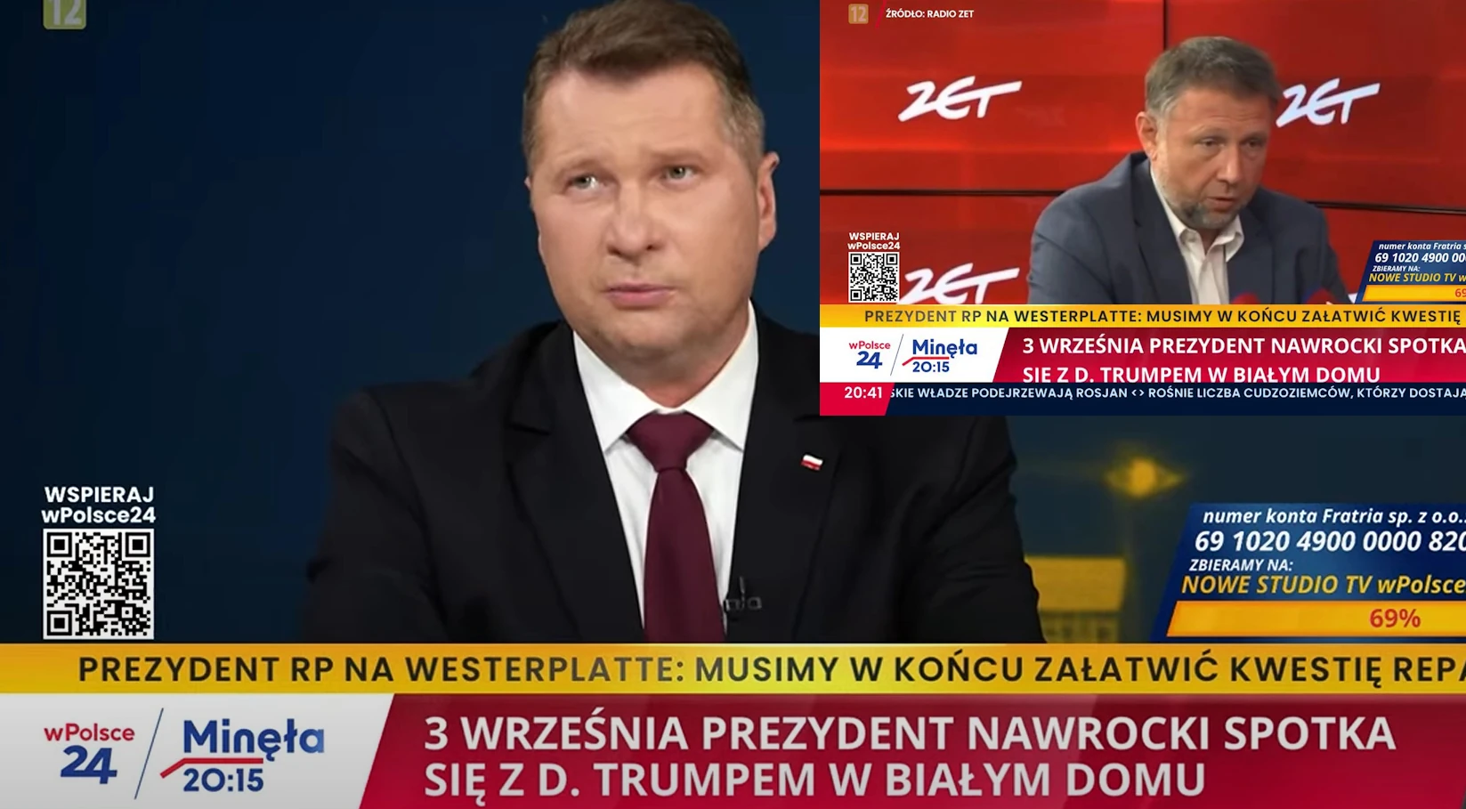 Пшемыслав Чарнек высмеял «блаженство» министра Кервинского. Необычная сцена в студии