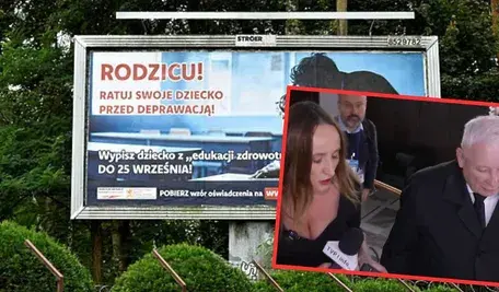 Jarosław Kaczyński i Justyna Dobrosz-Oracz podczas sejmowej rozmowy o edukacji zdrowotnej – lider PiS stanowczo krytykuje zmiany w programie nauczania.