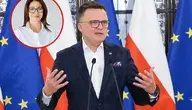 Marszałek Sejmu Szymon Hołownia na konferencji prasowej w Sejmie w Warszawie, 5 bm.
