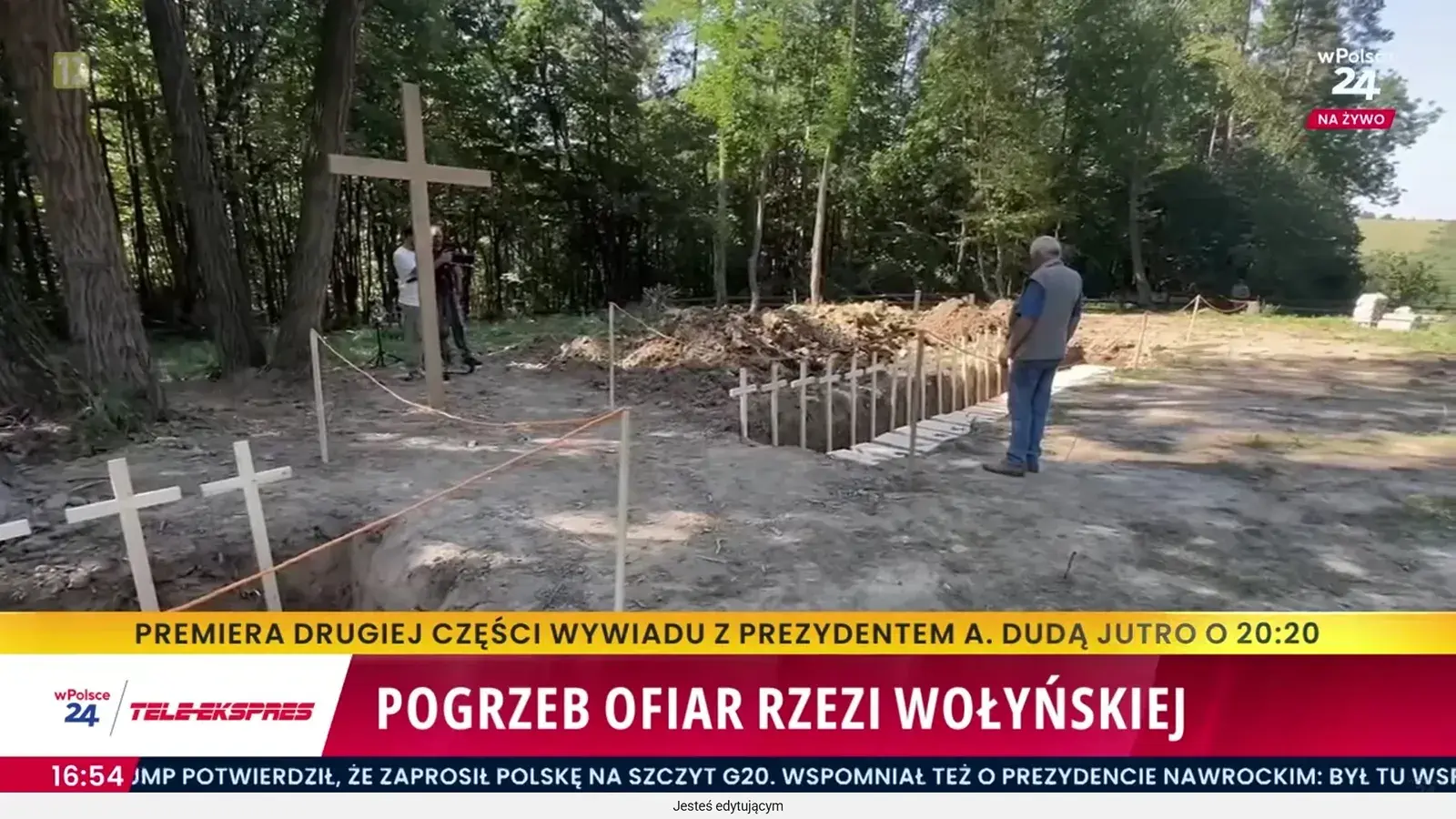 W Puźnikach pochowano ofiary UPA. Prezydent: Nie jest w naszej mocy przebaczać w ich imieniu