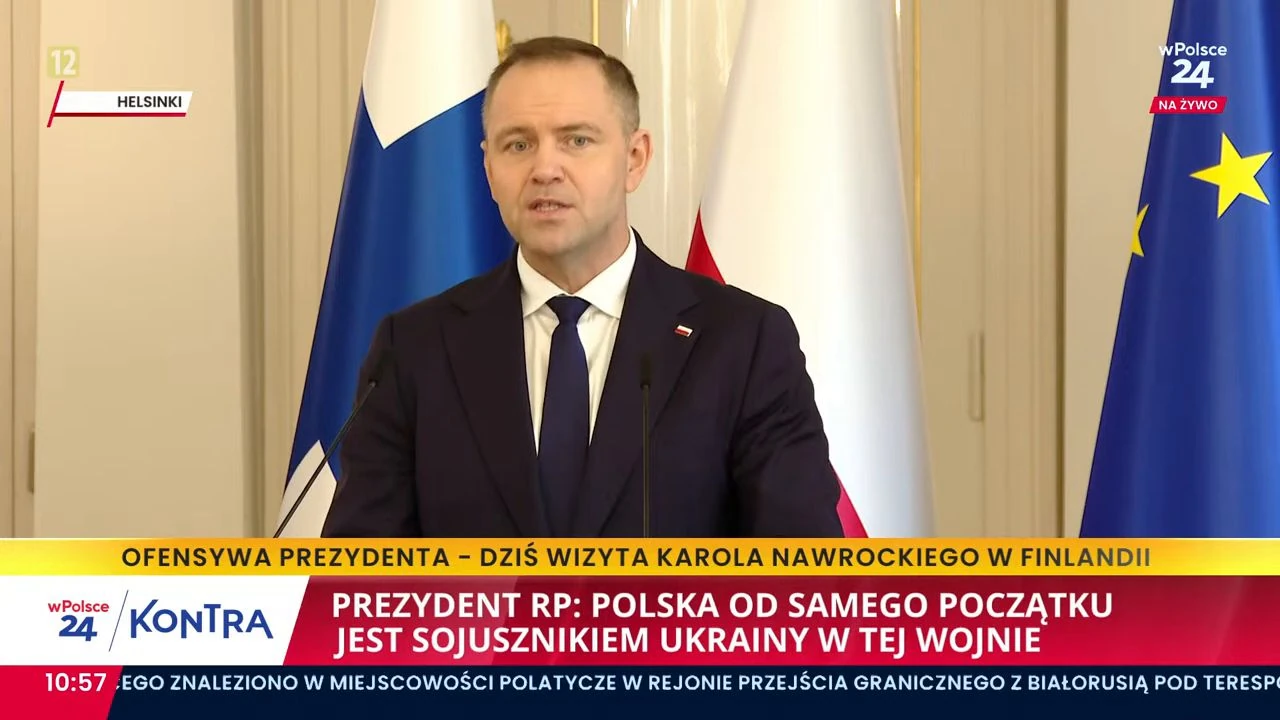 Prezydent Nawrocki: Polacy i Finowie rozumieją Rosję i nie ufają intencjom Putina. Padła ważna deklaracja