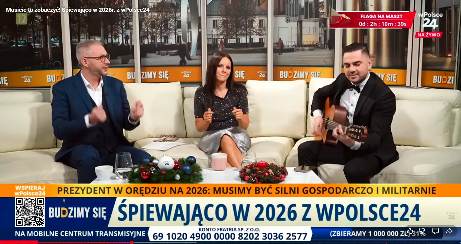 Śpiewamy, nie gadamy! Takiego popisu dziennikarzy telewizji wPolsce24 jeszcze nie było