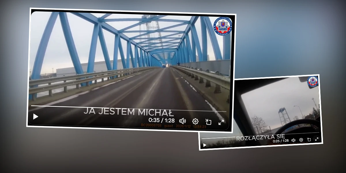 Porażające sceny utrwalone w materiale wideo! Policjanci ze Szczecina uratowali 16-latkę na moście. Sekundy decydowały o życiu!