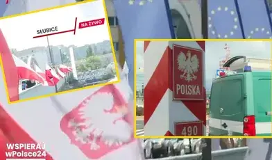 Flagi na moście granicznym w Słubicach przeszkadzają Niemcom